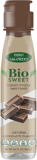 BioSweet Stevia Drops - Chocolate Flavor | Zero Calorie Liquid Sweetener | Non GMO, Keto & Diabetic Friendly, Gluten Free, Vegan | Nothing Artificial | 3,000 drops (5.07 Fl Oz)