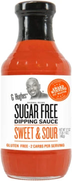 G Hughes Sugar Free, Sweet & Sour Sauce - Gluten Free Dipping Sauce, Great Tasting Healthy Sauce, 2 Carbs Per Serving - 17 Oz (3-Pack)