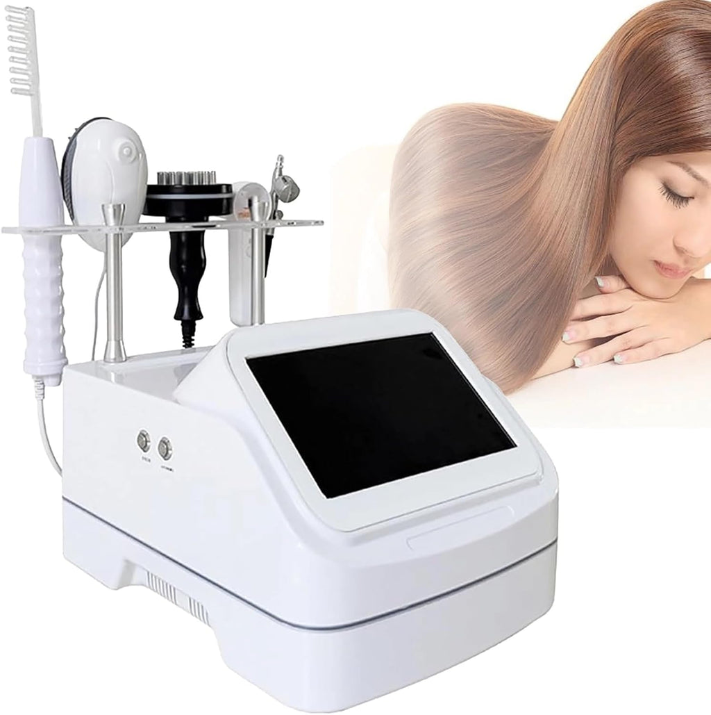10in Skin Diagnosis Hair Analyzer, Scalp Hair Follicle Detector, with 5 Handles, Hair Analyzer for Home Salon Spa(7in)