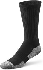 Dr. Comfort Crew Diabetic Socks, Black, Medium