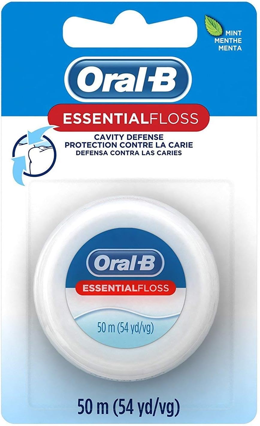 Oral-B 54 Yards Floss Essential Mint Wax (6 Pack)
