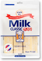 Korean Milk Cracker Snacks, Made with Rice Crackers Senbei Crispy, Oven Baked, Non-Fried, Milk Flavor Pack of 24