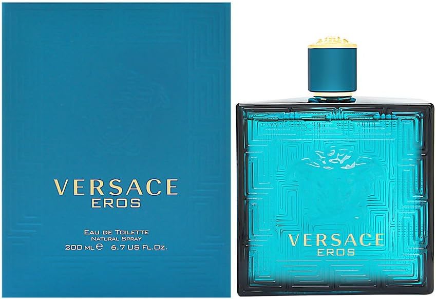 Eros by Versace Eau De Toilette Spray 6.7 oz for Men - 100% Authentic