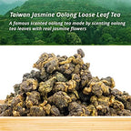 oriarmcha Jasmine Oolong Tea 500g - Jasmine Flavored Taiwan Wu Long Loose Leaf Tea