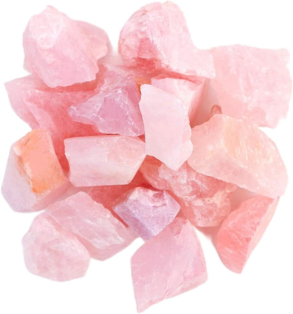 2lb/950g Rough Natural Rose Quartz Crystal Raw Stone Gemstone Crystal Rock for Cabbing,Tumbling,Cutting,Polishing,Lapidary,Wire Wrapping,Healing Reiki,Jewelry Making,Home Decoration(Pink)