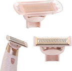 Flawless Nu Razor Replacement Heads, Rose Gold Plated Body With Covers, Compatible Hair Remover Head for Finishing Touch Women's Razor (2 Count)