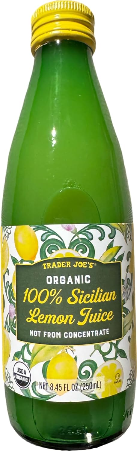 Trader Joe's Organic 100% Sicilian Lemon Juice, not from concentrate (8.45 Fl Oz)