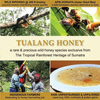 Tualang Black Honey 1.8oz (TA 11.5+, Pollen Count 4.0M+, Pollen Variety 100+) Intense Choice for Women Preservation, Wild-ripening on 250ft Treetop, Raw, Unpasteurised, Unfiltered