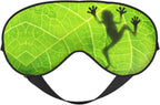 Frog Shadow on the Leaf Sleep Mask Eye Mask with Adjustable Strap Eye Sleep Shade Cover Blocks Light for Women Men Airplane Travel Nap