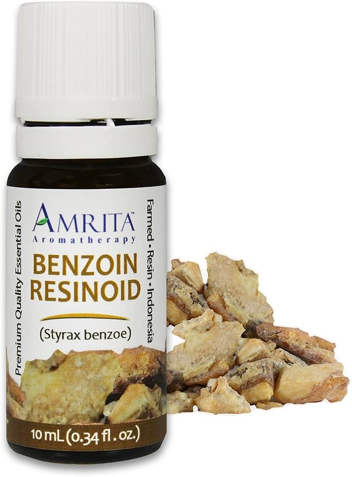 Benzoin Resinoid Essential Oil; 100% Pure and Undiluted Styrax benzoe; Premium Quality Aromatherapy Oil; Tested and Verified, Size: 10mL (0.34 Fl. Oz.)