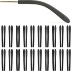 20 Pairs Temple Tips for Eyeglasses, Comfort Silicone Eyeglass Arm Covers, Replacement Ear Pieces for Glasses Black