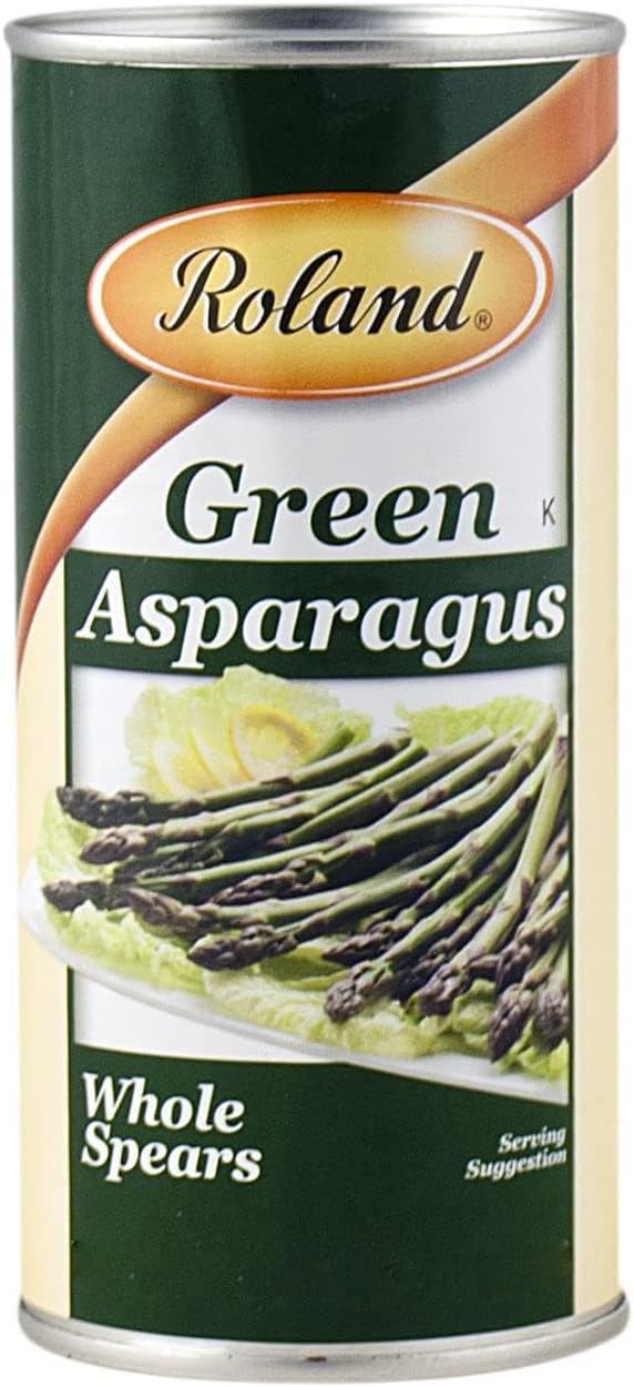 Roland Foods Whole Green Asparagus Spears, Specialty Imported Food, 14.1 Ounce Can, Pack of 1