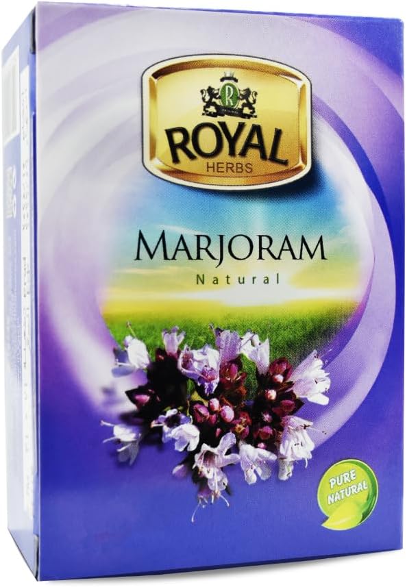 Royal Tea Egyptian Marjoram Tea Bags Natural Flavor Herbal Flower No Caffeine No Artificial Flavors No Additives Traditional Spice 80 Tea Bags