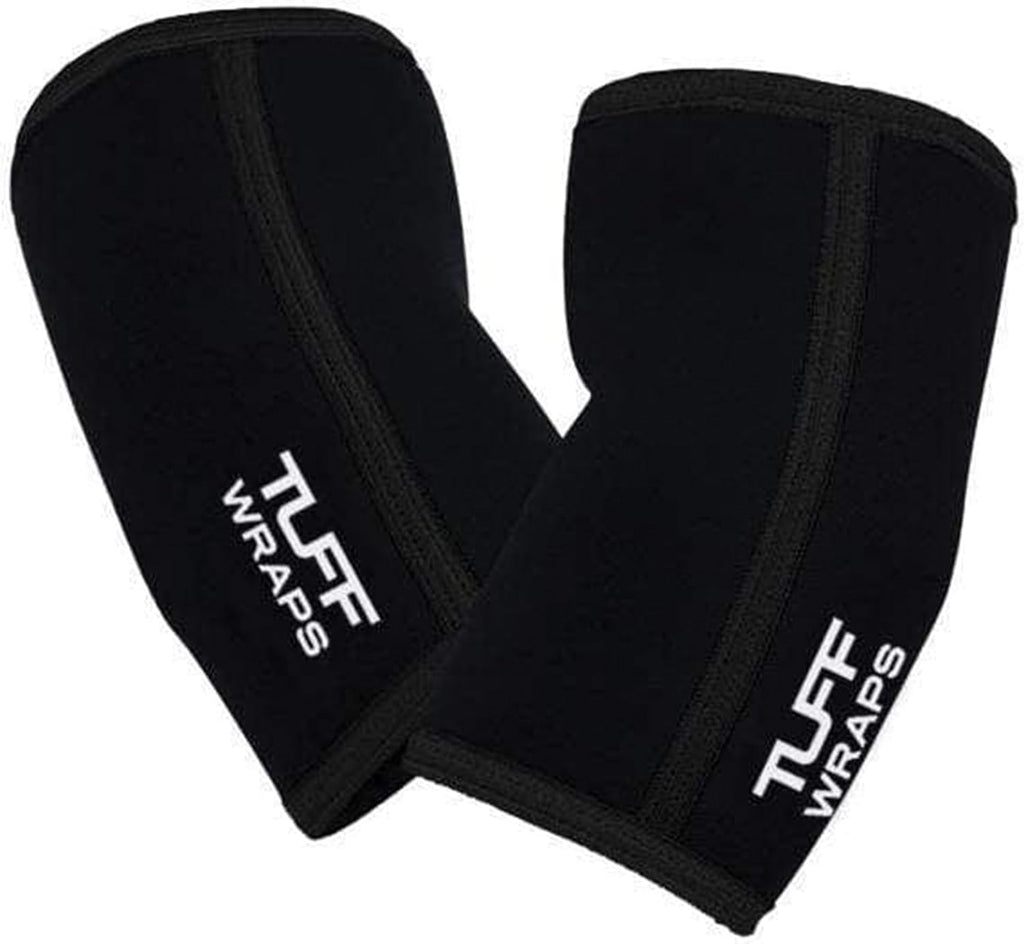 TUFF Power Elbow Sleeves (1 Pair) – 7mm Neoprene Elbow Brace for Weightlifting, Powerlifting & Bench Press | Compression & Joint Support for Strength Training & Injury Prevention – For Men & Women