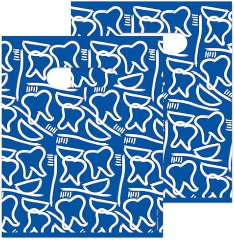 Dental Drawings Dental Giveaway Bags, 8" x 10", 100 Pack