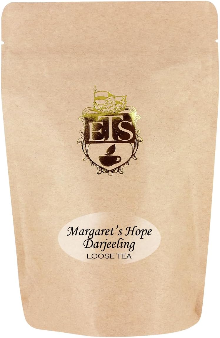 English Tea Store Margaret's Hope Darjeeling Tea - 16oz | Loose Leaf Black Tea Pouches | Second Flush Muscatel Flavor | Estate Grown in India | Aromatic Floral Notes | Smooth Bold Taste