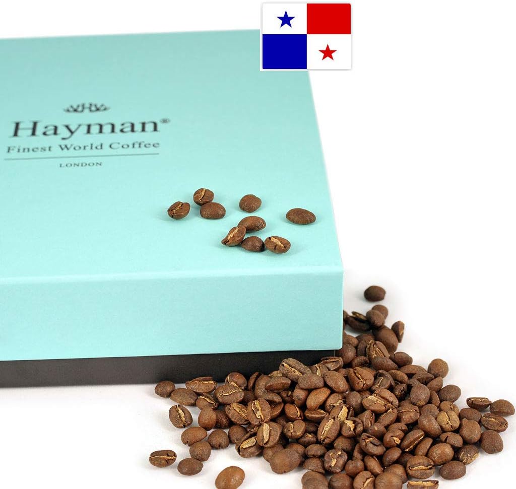 Hayman, 100% Panama Geisha Coffee Beans, Whole Bean, Medium Roast, 3.5oz | Fresh Roasted Panamanian Gesha Coffee