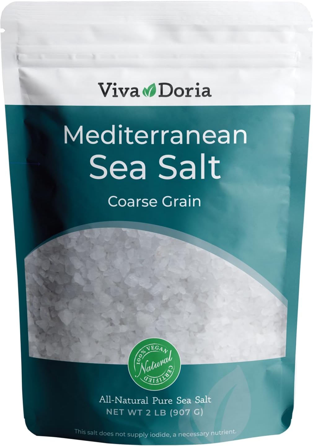 Viva Doria Mediterranean Sea Salt, Coarse Grain, 2 lb