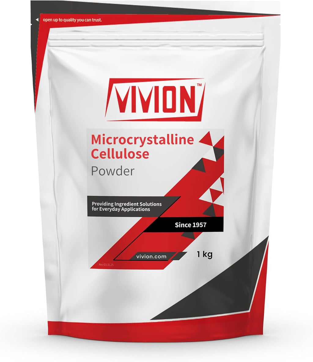 Silicified Microcrystalline Cellulose (SMCC) Powder 1 kg (2.2 lb) - MCC & Silicon Dioxide Blend - Direct Compression Tablet Binder Flow Agent - USP-NF DC Excipient Filler Glidant