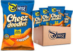 Wise Snacks Cheez Doodles Baked Puffs, Real Cheddar Cheese Extra Crunchy, Individual Snack Size Bags, School and Halloween Snacks for Kids, Gluten Free, 0g Trans Fat, No Preservatives, 0.875 Ounce (42 Count)