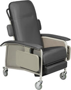 Drive Medical 4 Position Clinical Care Geri Chair Recliner, Reclining Padded Chair with Armrests, Charcoal