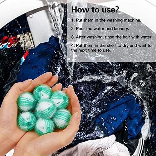 8PCS Pet Hair Remover and Laundry Ball Set, Reusable Dog Hair Remover for Laundry, Lint Catcher Laundry Ball in Washing Machine, Pet Hair Catcher for Clothes, Bedding