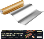 Katbite Aluminum Foil Roll - 12in x 60ft, 60 Sq.Ft, Heavy Duty Non-Stick Roll With Portable Cutter