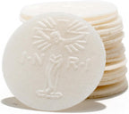 White Communion Wafer 1-5/16" No. 2 with Crucifix Design