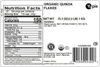 Yupik Organic White Quinoa Flakes, 2.2 lb (35.2 oz), Non-GMO, Gluten-Free, Kosher, Vegan, Salt-Free, Oil-Free, Plant-Based Protein, Source of Fiber, Alternative to Oats, Ideal for Baking & Cooking