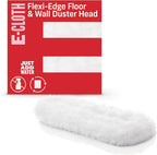 E-Cloth Flexi-Edge Floor & Wall Duster Head, Reusable Dusting Mop for Floor Cleaning, Floor Cleaner Ideal for Harword, Tile, Laminate and Other Hard Surfaces, 100 Wash Guarantee, 1 Pack
