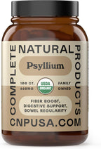 Organic Psyllium Husk Capsules 660mg - Fiber Caps Supplement, Psyllium Capsules for Digestive Regularity, Colon Cleanse Support, Unflavored Whole Fiber Powder Pills, Vegetarian Gluten Free Daily Aid