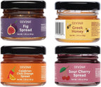 DIVINA Spreads Portion Mini, 0.7 oz, 20 Count (4-Pack, Variety Spreads)