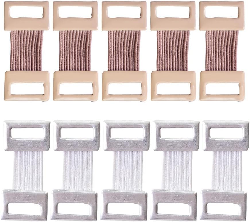 10 Pcs Bandage Wrap Stretch Metal Clips Fixation Clamps Hooks Kit for Sport White/Coffee Replacement Elastic Bandage Wrap Clips Black Bandages and Bandaging Supplies