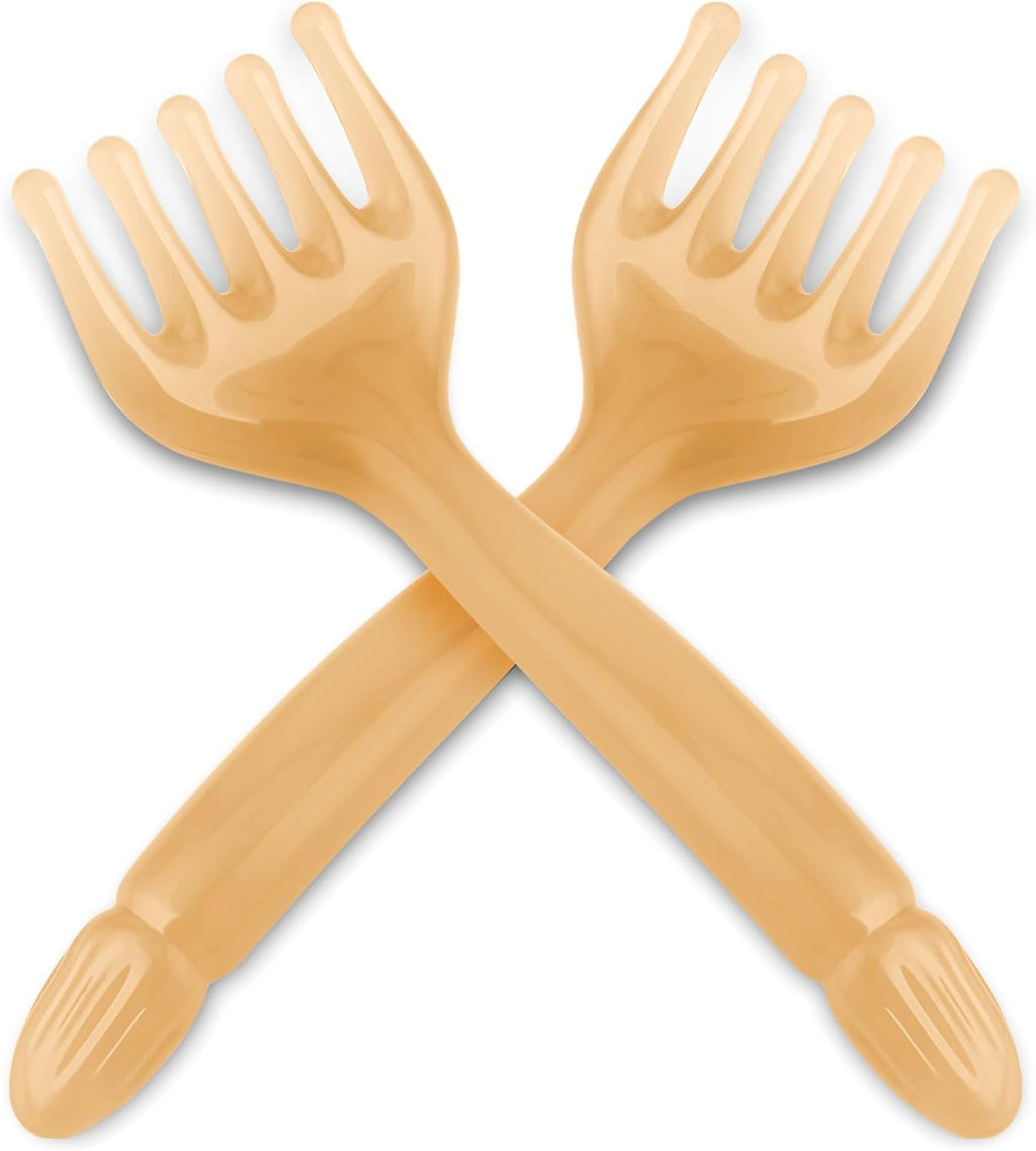 WY LIGHTING LEVEL 2Pcs Head Massager Manual Hair Scalp Massager Gua Sha Five Claw Massage Tool Comb Portable Handheld Resin Relax Tool for Father's Day Mother's Day Gifts (Amber)