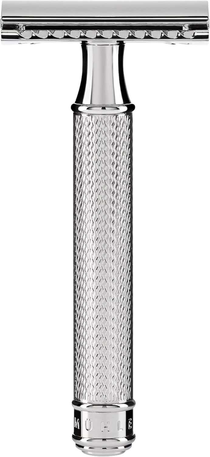 MÜHLE Grande R89 Double Edge Safety Razor (Closed Comb) | Perfect for Everyday Use | Barbershop Quality Close Smooth Shave | Luxury Razor for Men