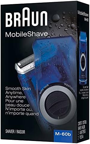 Braun Electric Razor for Men, M60b Mobile Electric Foil Shaver, Washable