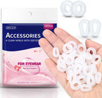 Eyeglass Ear Grips Anti-Slip - 20 Pairs Eyewear Retainer Silicone Temple Tips Sleeves Retainer for Glasses Sunglasses