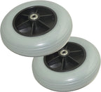 (Pair of Two) ，8" x 2" (200x50) Solid Rubber Front Rear Caster Tires Wheels Assembly for Power Wheelchair's/Electric Wheelchair for Many Standard Wheelchairs Replace