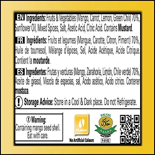 Shan Mixed Pickle 10.58 oz (300g) - Spicy Vegetables Pickled in Oil - Rich Blends of Spices - Perfect Accompaniment to Everyday Meals - Suitable for Vegetarians - Airtight Pet Jar