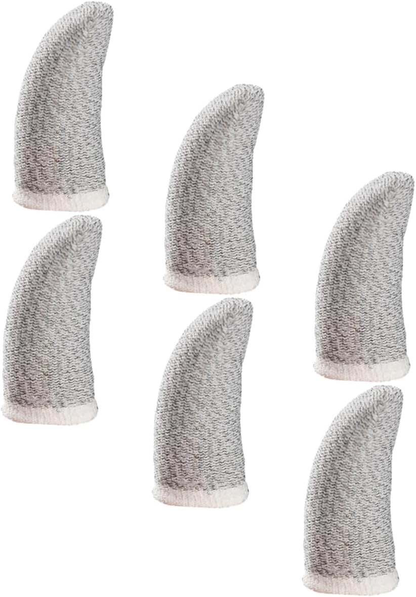 6Pcs Sweat Game Thumb Covers Breathable Finger Sleeves for Mobile Gaming Comfortable Fit Reduce Screen Resistance Game Performance
