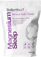 BetterYou Magnesium Sleep Mineral Bath Flakes - Mineral Bath Salts for Muscle Relaxation - Soothing Sore Muscle Soak - Natural Vegan Formula - 2.3 lb