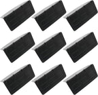 12PCS V-Corner Edge Protectors Plastic Right Angle Carton Packaging Fixed Plastic Corner Protectors Cargo Loading System Bumper Cushion for Steel Household Appliances Palletized Goods Black