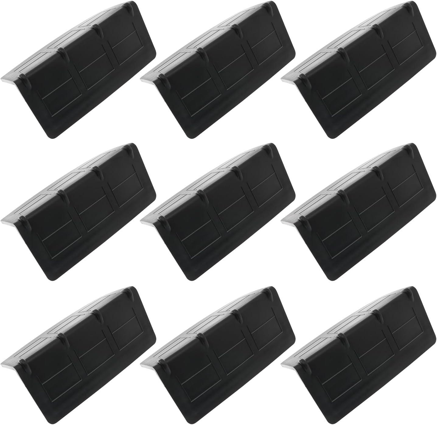 12PCS V-Corner Edge Protectors Plastic Right Angle Carton Packaging Fixed Plastic Corner Protectors Cargo Loading System Bumper Cushion for Steel Household Appliances Palletized Goods Black
