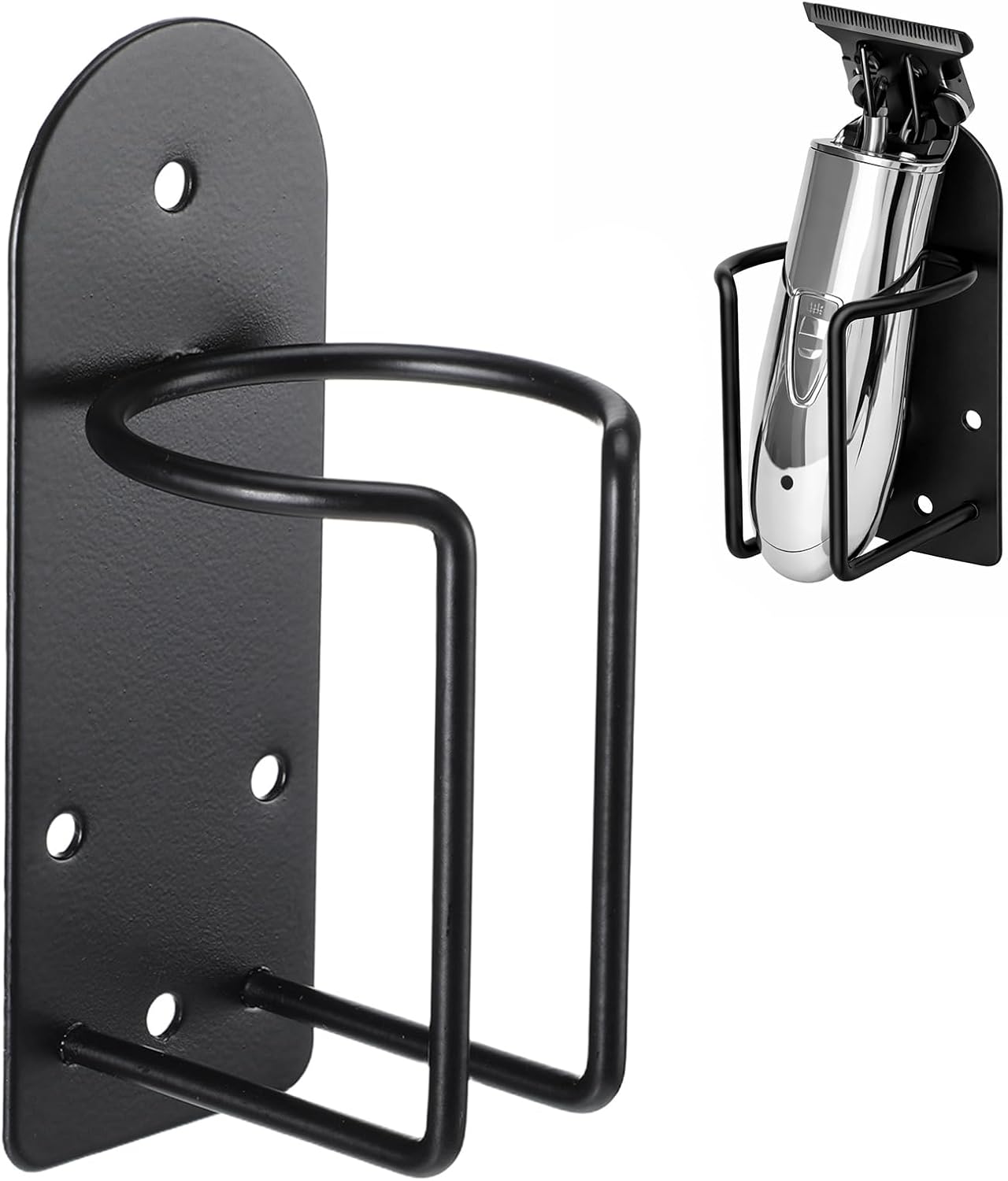 Didiseaon Stainless Steel Barber Hair Clipper Holder Wall Mounted Tool Organizer for Salon Accessories Lightweight Sturdy Electric Shaver Stand for Home Barber Shop Use Aesthetic Hair Tool Rack
