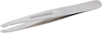 Tweezerman Stainless Steel Slant Tweezer - Eyebrow Tweezers for Women and Men (Classic Stainless Steel)