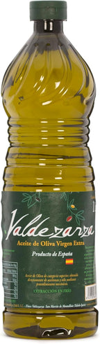 Valdezarza Extra Virgin Olive Oil – First Cold Pressed, Premium Blend of Picual & Arbequina Olives – Product of Toledo, Spain – 1L Bottle
