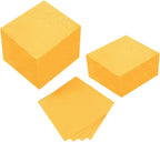 100 Pack Cocktail Napkin 2-Ply Dessert Napkins Folded 5 x 5 Inches Disposable Napkins for Dinner Wedding Birthday Party Bridal Anniversary Reception Event (100, Yellow)
