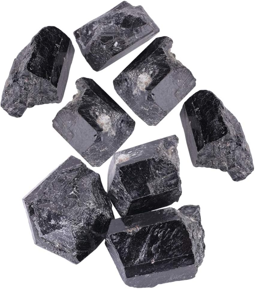 1 Pcs Black Stone, Set, s Bulk, Quartz Tourmne for Home Decoration.