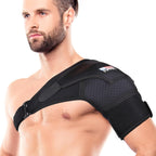 Shoulder Brace for Men and Women Rotator Cuff - for Bursitis, Dislocated AC Joint, Labrum Tear, Tendonitis,Neoprene Compression Support Sleeve for Left and Right Hand(Black S-M)