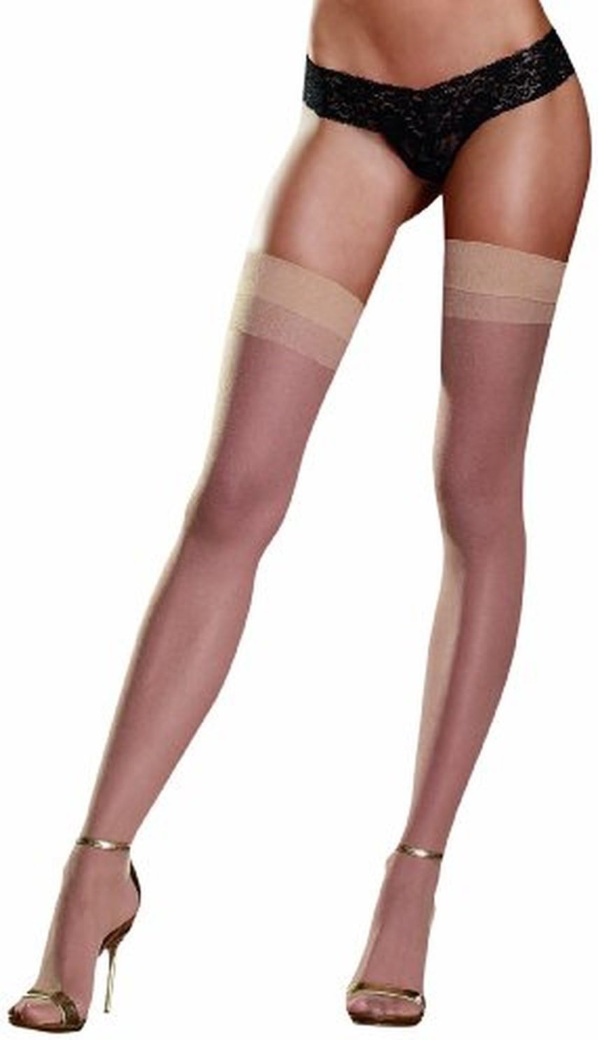 Dreamgirl womens Thigh High Sheer Stockings With Back Seam